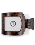 TELETIES - Square Flat Hair Clip | Large | Tortoise