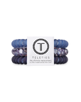 TELETIES - Spiral Hair Coils | Small | Midnight Rain Hair Ties