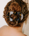 TELETIES - Round Flat Hair Clip | Large | Tortoise