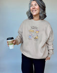 Autumn Fall Bucket List Embroidered Sweatshirt