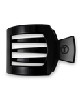 TELETIES - Square Flat Hair Clip | Med. | Jet Black