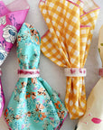 Flower Garden Cloth Napkins, set of eight