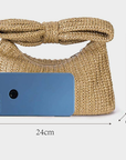 Raffia Bow Clutch
