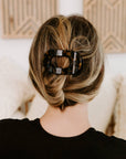 TELETIES - Round Flat Hair Clip | Small | Tortoise
