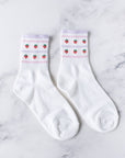Tiepology - Juicy Fruit Casual Socks: Strawberry