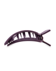 TELETIES - Square Flat Hair Clip | Med. | Burgundy Bliss