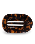 TELETIES - Round Flat Hair Clip | Small | Tortoise