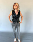 ARABELLA VEST - SLATE BLACK