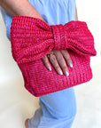 Raffia Bow Clutch