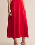 Northpointe Satin Midi Skirt