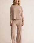 Dawn Smocked Silky Rib Pant