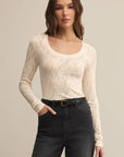 Tibi Scoop Mesh Sweater