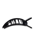 TELETIES - Square Flat Hair Clip | Small | Jet Black