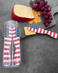 6-Piece American Flag Melamine Cheese Spreader