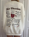 Hot Chocolate Recipe Christmas Sweatshirt