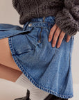 Free People Stephie Denim Skort