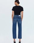 Pistola Lexi Mid Rise Bowed Straight Jean - Artisan
