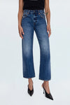 Pistola Lexi Mid Rise Bowed Straight Jean - Artisan
