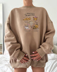Autumn Fall Bucket List Embroidered Sweatshirt