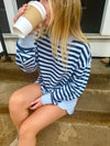 French Terry Stripe Crew