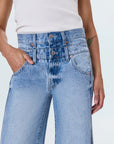 Caleb High Rise Stacked Waist Jean