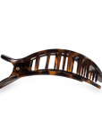 TELETIES - Round Flat Hair Clip | Large | Tortoise