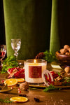 Poinsettia candle