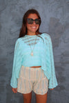 Knit Sweater Cropped Top