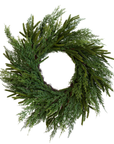 Norfolk & Cypress Real Touch Mix Christmas Wreath 24" By Luxe B Co.