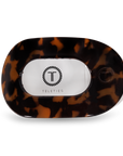 TELETIES - Round Flat Hair Clip | Large | Tortoise