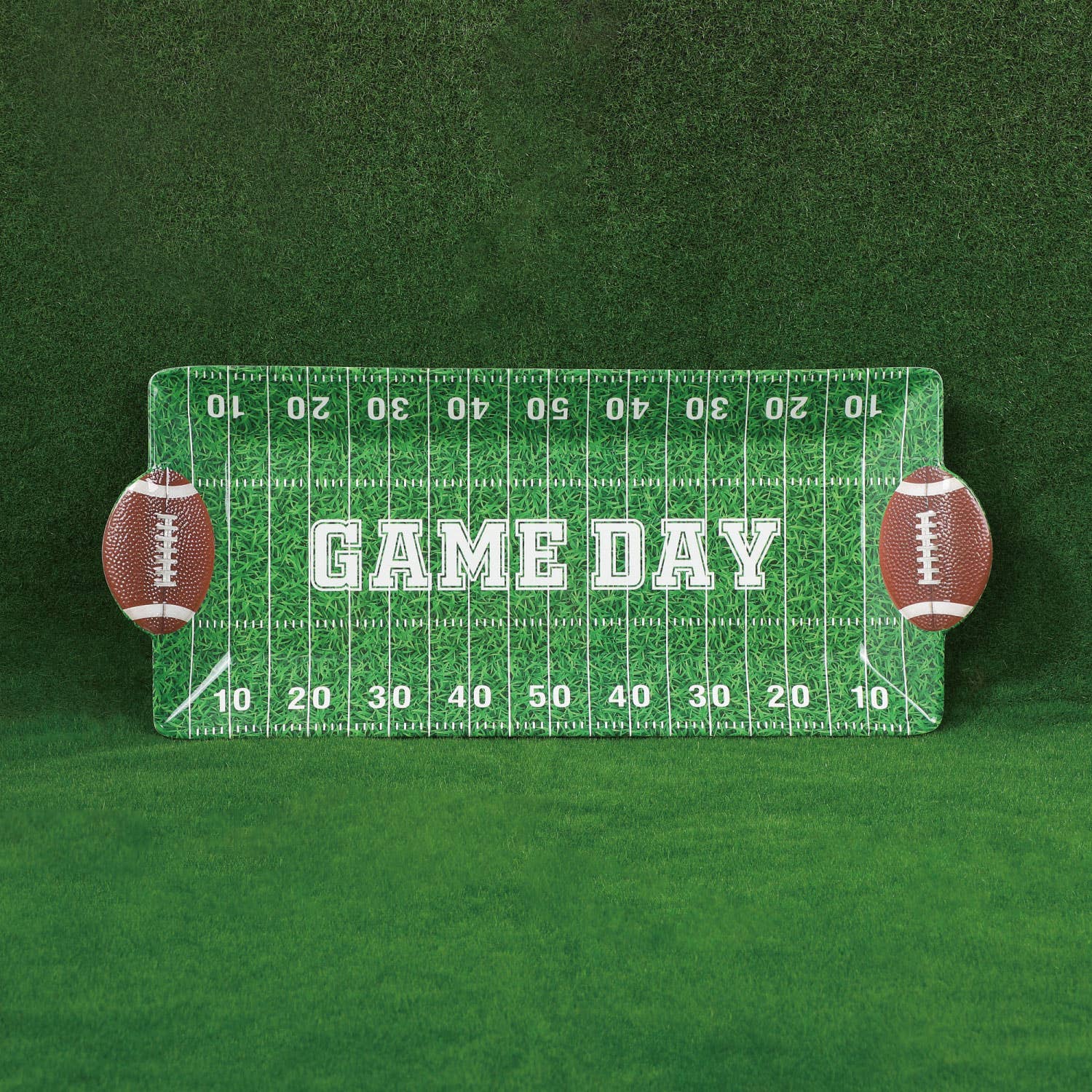 Football Melamine Rectangle Tray