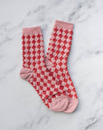 Winter Check Pattern Socks