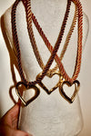 Rope Heart Charm Necklace