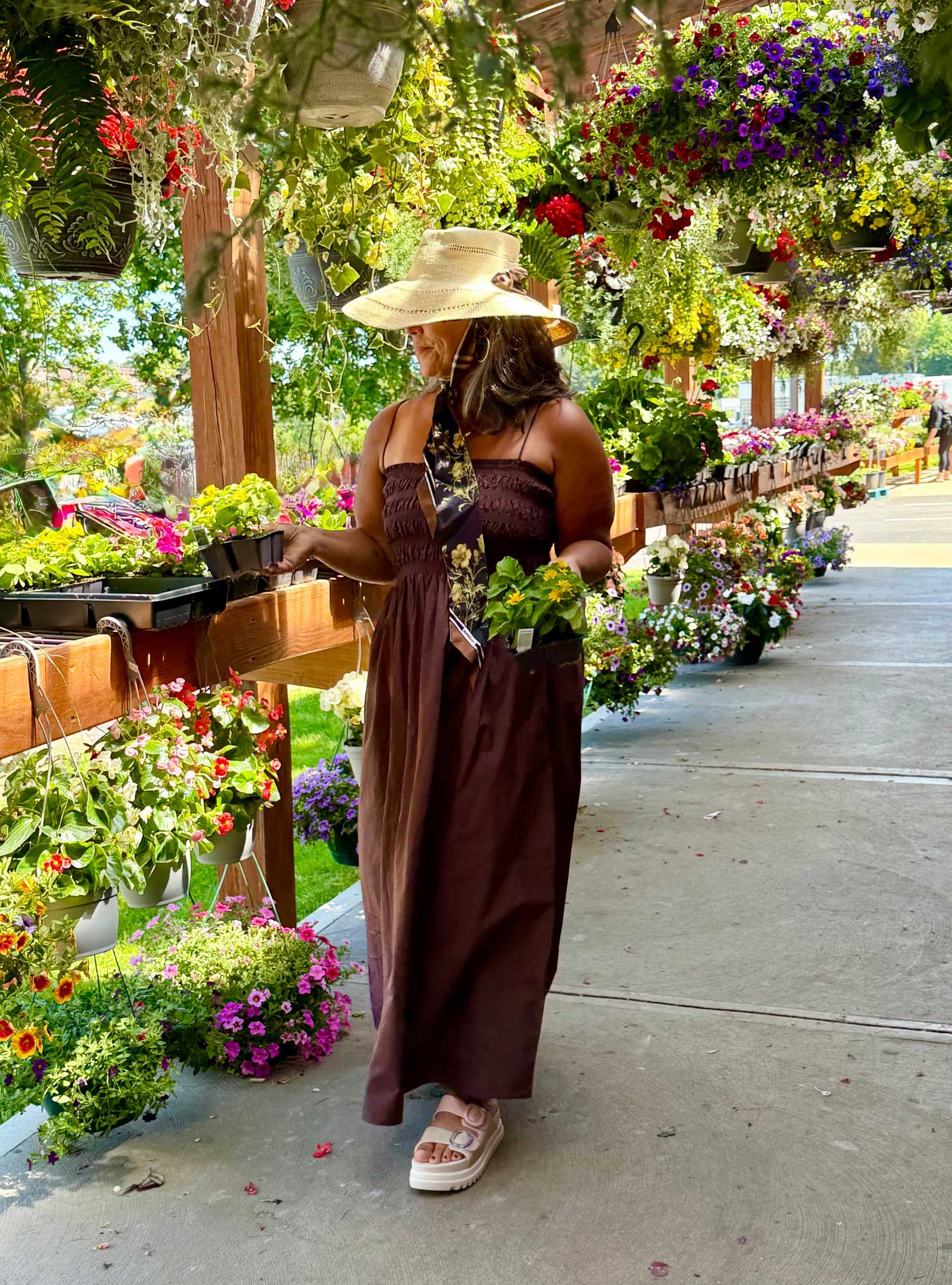 Poplin Midi Dress