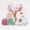 Mini Vintage Quilt Heart Pillow