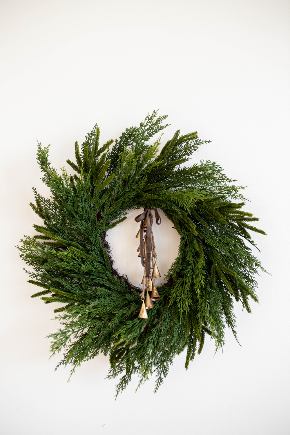 Norfolk &amp; Cypress Real Touch Mix Christmas Wreath 24" By Luxe B Co.