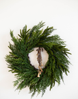 Norfolk & Cypress Real Touch Mix Christmas Wreath 24" By Luxe B Co.
