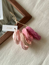 Pink Wavy Nylon Hair Ties