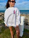 Carolina Beach Surfboard Mockneck