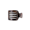 TELETIES - Square Flat Hair Clip | Small | Tortoise