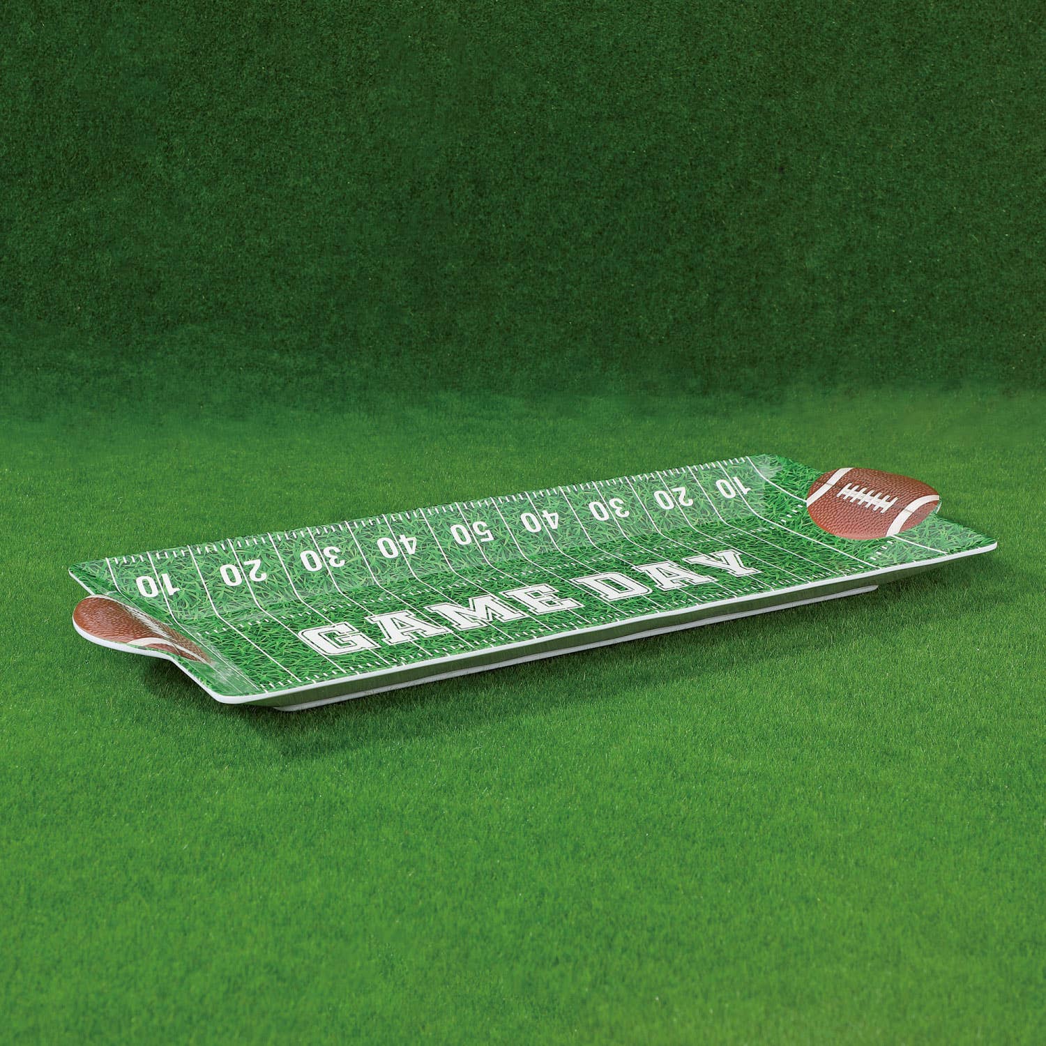 Football Melamine Rectangle Tray