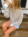 French Terry Stripe Crew