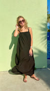 Cut Loose Ruched Maxi Dress
