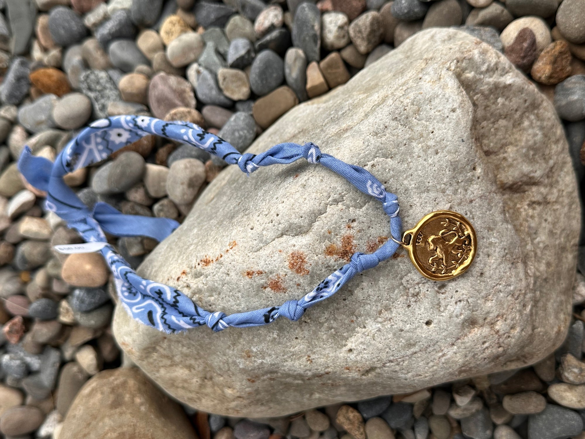 Bandana Necklace with Charm