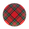 Christmas Plaid Melamine  Salad Plate 9in