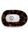TELETIES - Round Flat Hair Clip | Medium | Tortoise