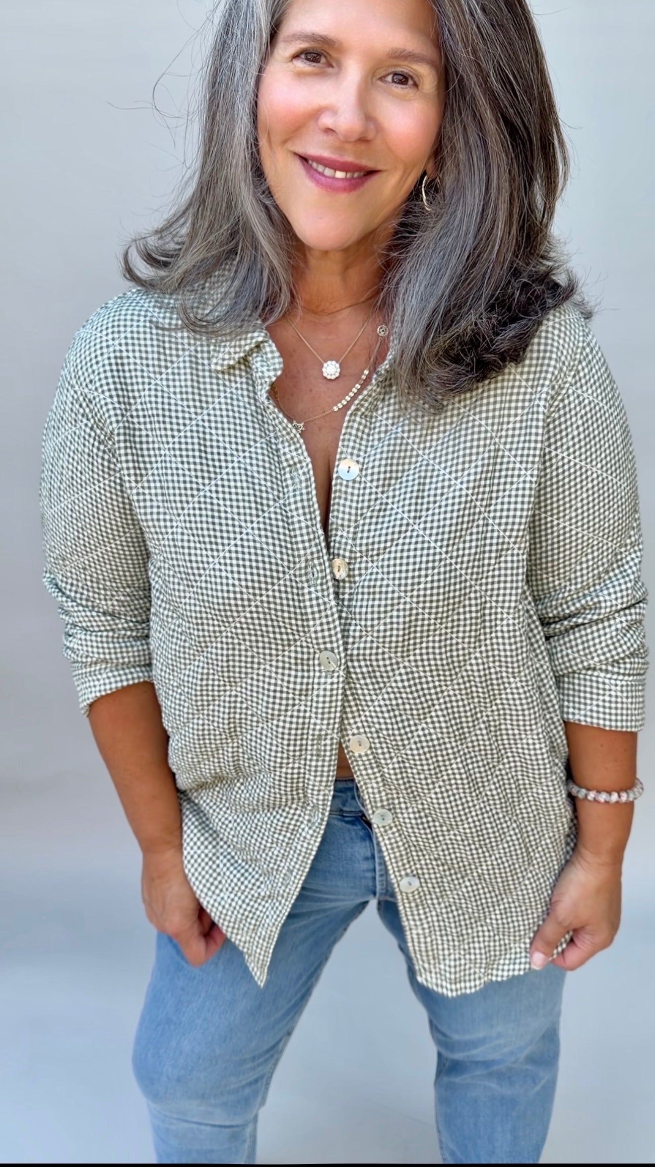 Quilted Button Up