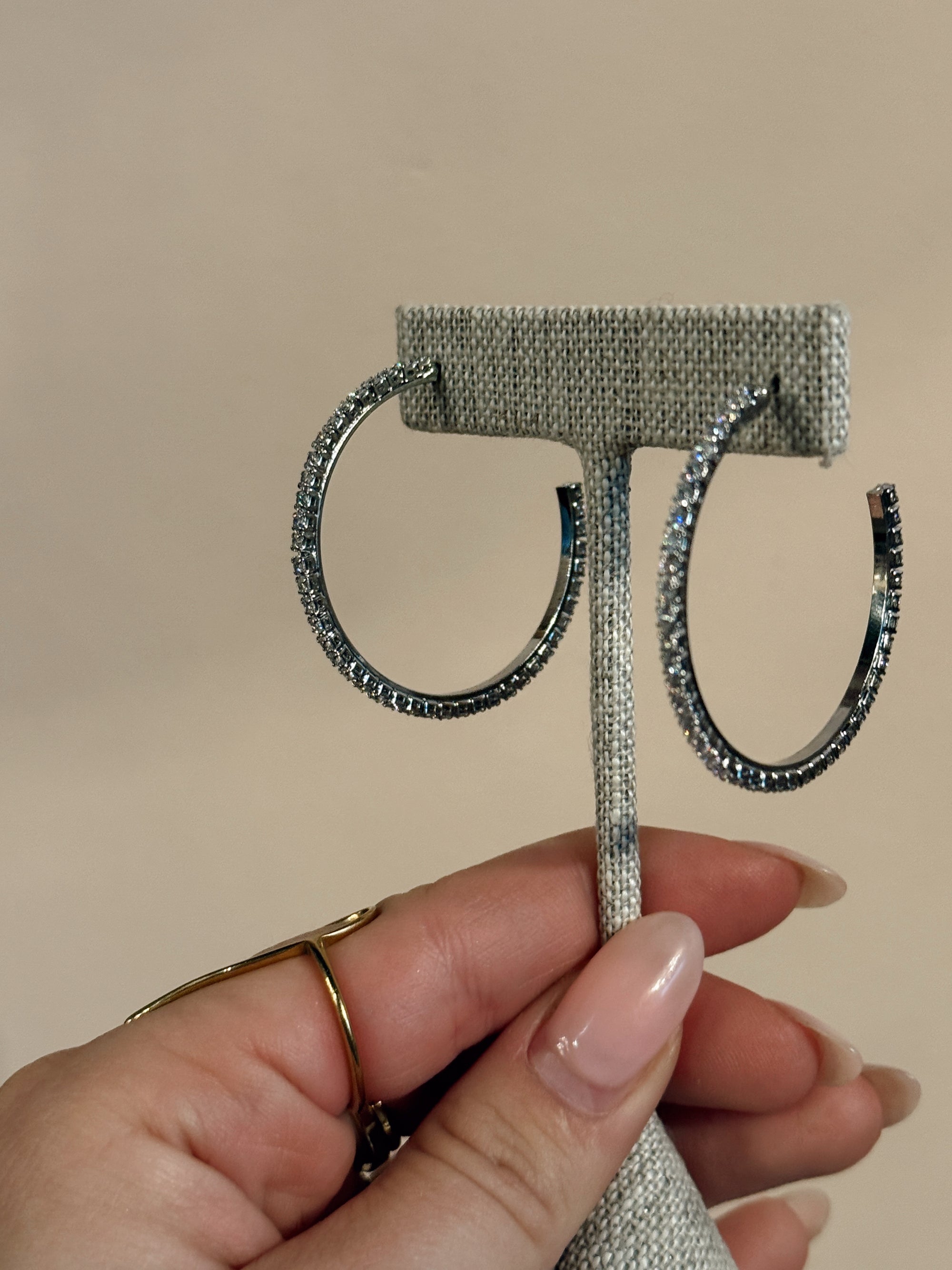 mini glitz hoops