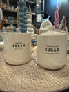 Cream and sugar set
