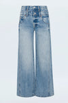Caleb High Rise Stacked Waist Jean